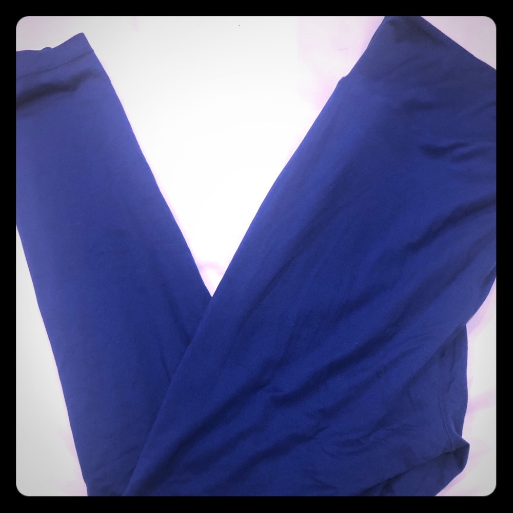 Lularoe TC2 leggings size 1X, 2X,3X. Dodger blue